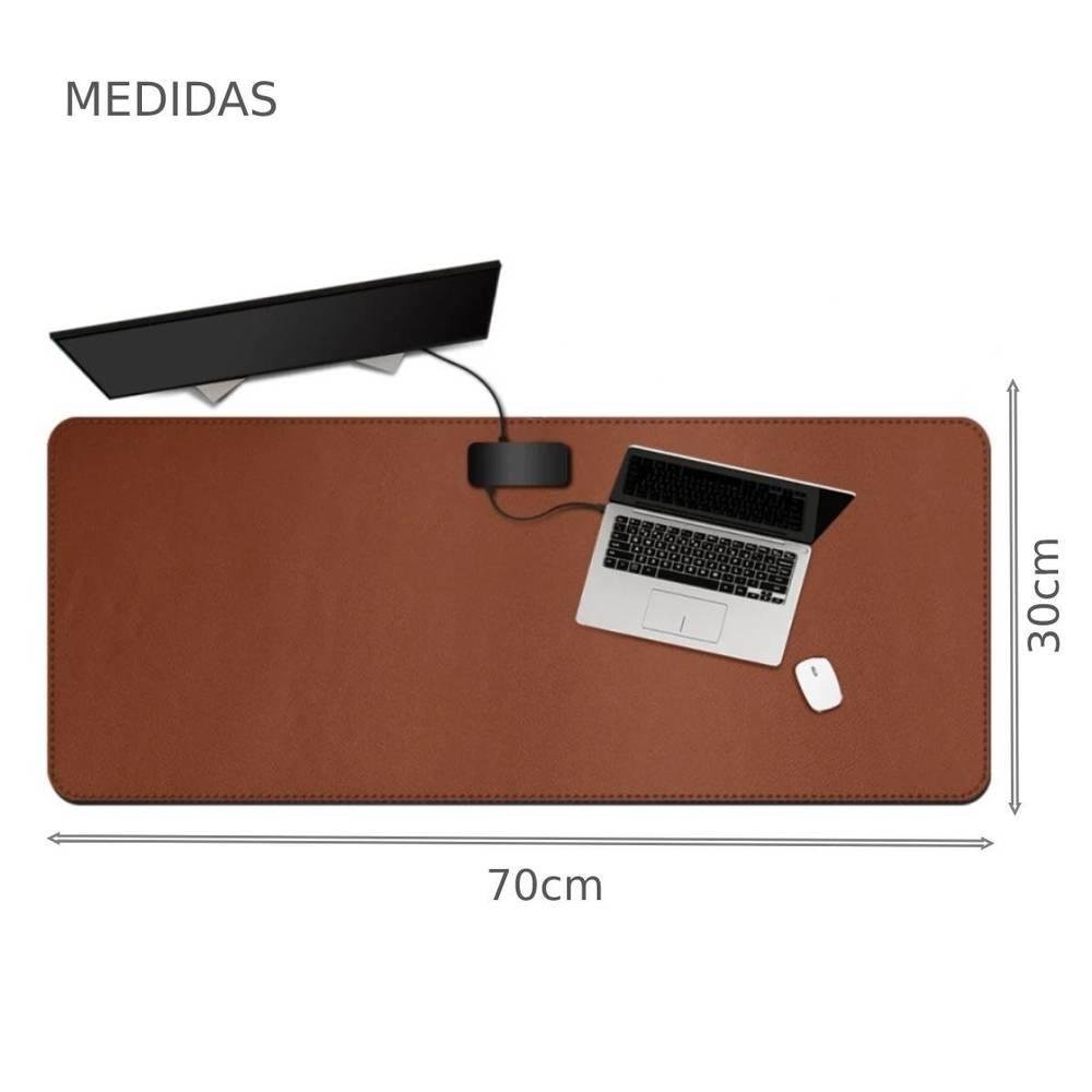Mouse Pad Desk Pad Gamer, Tapete De Mesa 70x30cm, Impermeável Antiderrapante, Marrom Castor Mouse Pad Desk Pad Gamer, Tapete De Mesa 70x30cm, Impermeável Antiderrapante, Marrom Castor