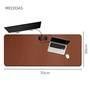 Mouse Pad Desk Pad Gamer, Tapete De Mesa 70x30cm, Impermeável Antiderrapante, Marrom Castor