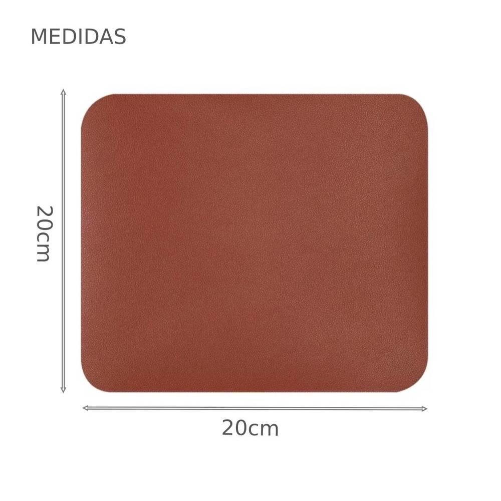 Imagem 4 de 4 do produto Mouse Pad Gamer, Tapete De Mesa 20x20cm, Impermeável Antiderrapante, Marrom Castor