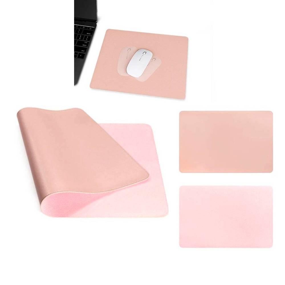 Imagem 2 de 4 do produto Mouse Pad Gamer, Tapete De Mesa 20x20cm, Impermeável Antiderrapante, Rosa Claro