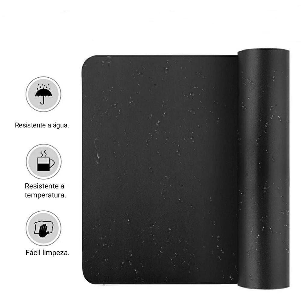 Mousepad Gamer, Tapete De Mesa 25x20cm, Impermeável Antiderrapante, Preto Mousepad Gamer, Tapete De Mesa 25x20cm, Impermeável Antiderrapante, Preto