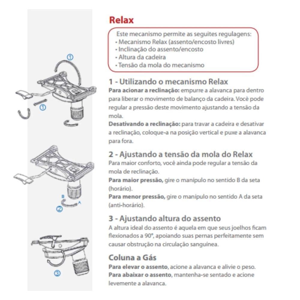 Cadeira Ergodecor Giratória Escritório Classic Presidente Preta Relax Base Cromada C/ Rodizio, 100% Nacional