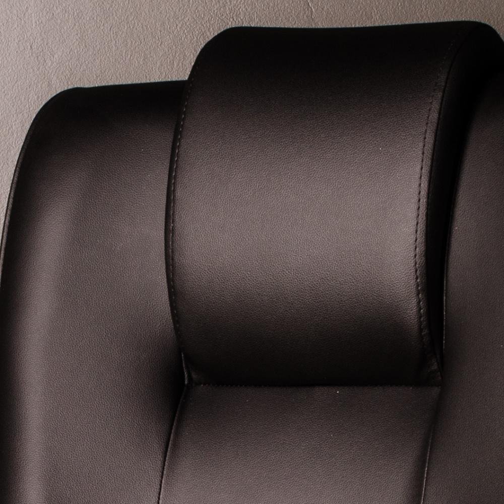 Cadeira Ergodecor Giratória Escritório Classic Presidente Preta Relax Base Cromada C/ Rodizio, 100% Nacional