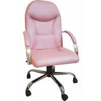 Cadeira Ergodecor Giratória Escritório Day Presidente suporta até 130kg Rosê Gold Relax Base Cromada C/ Rodizio, 100% Nacional