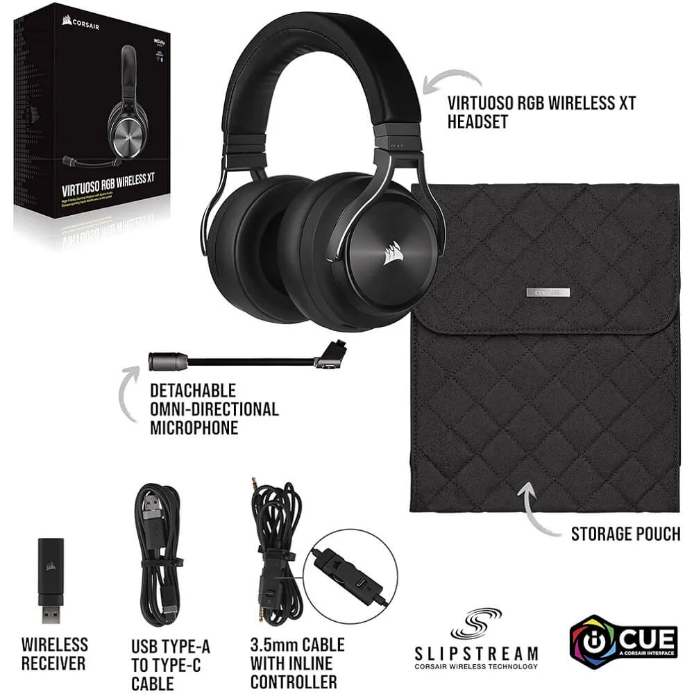 Headset Gamer Corsair Virtuoso RGB XT Wireless