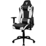 Cadeira Gamer Thunderx3 Profissional Tgc12, Até 120KG, Encosto Reclinável, Couro Sintético, Preta e Branca
