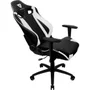 Cadeira Gamer Thunderx3 Profissional Tgc12, Até 120KG, Encosto Reclinável, Couro Sintético, Preta e Branca