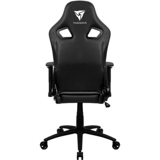 Cadeira Gamer Thunderx3 Profissional Tgc12, Até 120KG, Encosto Reclinável, Couro Sintético, Preta e Branca