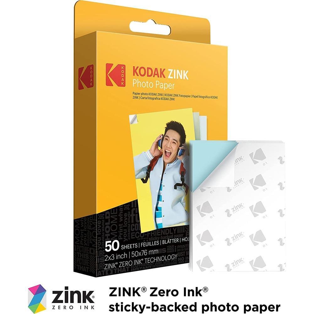 Imagem 5 de 5 do produto Filme Instantâneo Kodak Zink Photo Paper Com 50 Poses - Rodz2x350