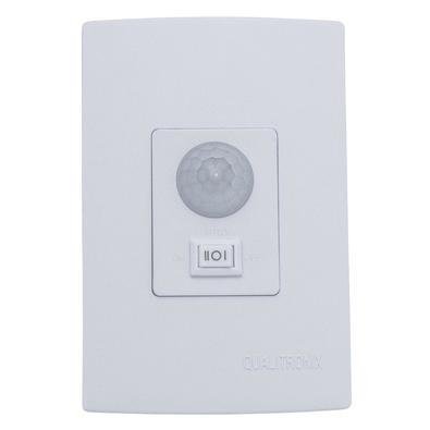 Sensor De Presença Qualitronix QI6M, 180º, de Parede, Fotocelula, Branco