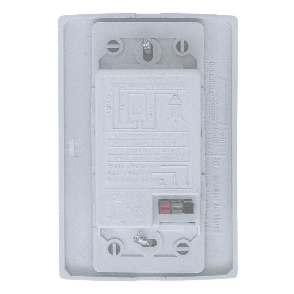 Imagem 3 de 5 do produto Sensor De Presença Qualitronix QI6M, 180º, de Parede, Fotocelula, Branco