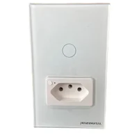 Interruptor Com Tomada Smart Nova Digital IT-WK-02, ac 100 ~ 250v, Branca