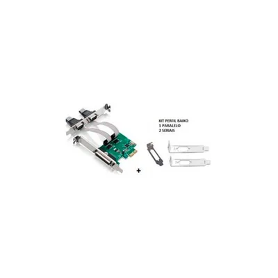 Placa PCi-e Controladora 2 Serial + 1 Paralela (c/ Kit Low Profile) Gv PCi.076