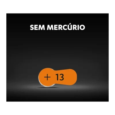 Pilha Auditiva Tamnaho 13 Cartela Com 6 Unidades — foto 5