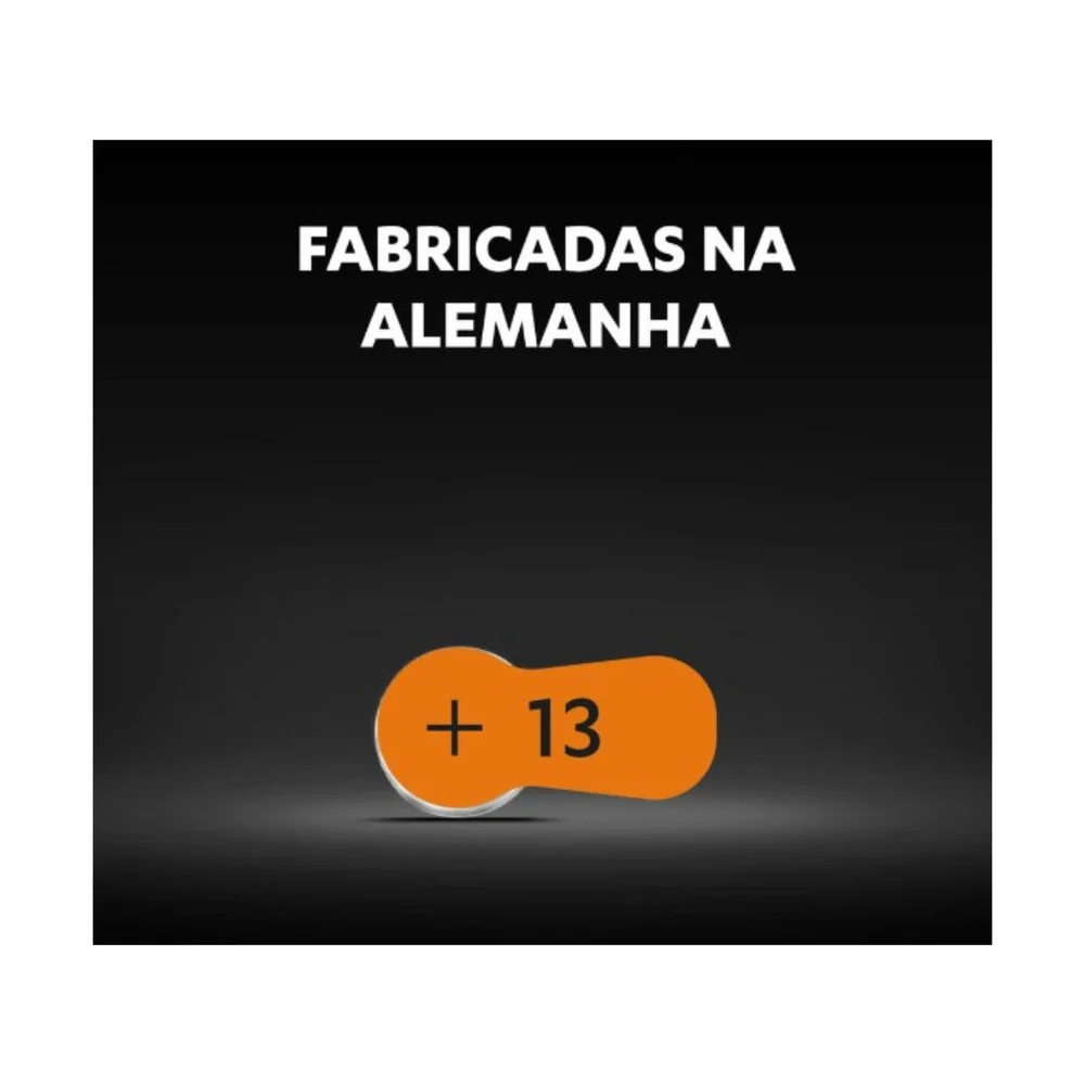 Pilha Auditiva Tamnaho 13 Cartela Com 6 Unidades
