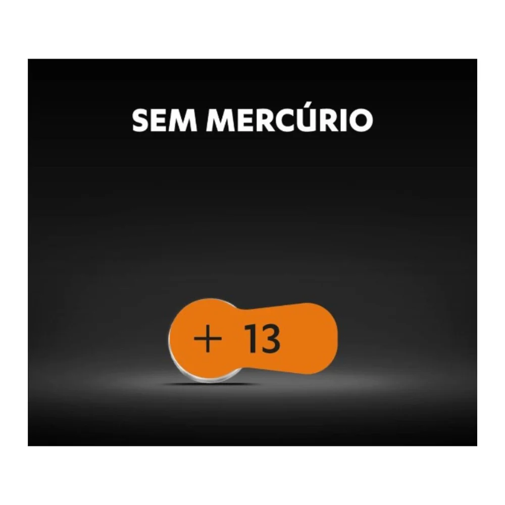Pilha Auditiva Tamnaho 13 Cartela Com 6 Unidades