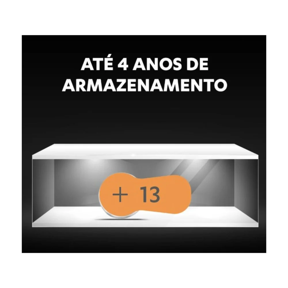 Pilha Auditiva Tamnaho 13 Cartela Com 6 Unidades