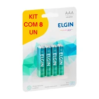 Baterias/pilhas Elgin Aaa-pilha Alcalina P7l8 (blister C/8)