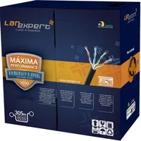Cabo De Rede LanExpert Turbo Link Cat5e UTP, 4 Pares, Caixa 305Mts, Preto