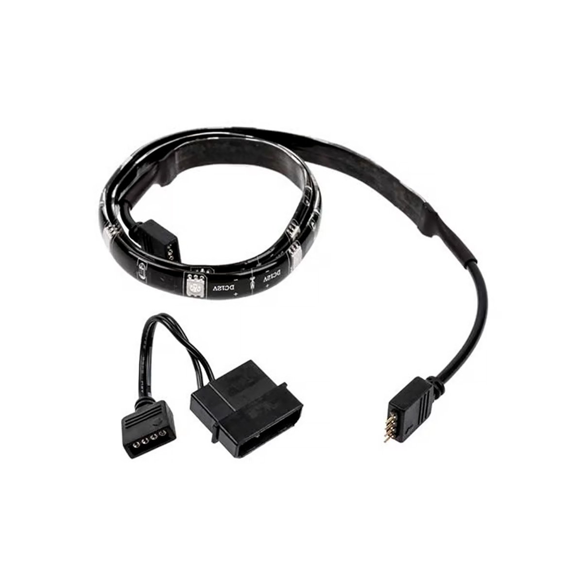 Fita De Led Akasa Vegas M - Vermelho - 50cm - Fita Magnética - Ak-ld05-50rd