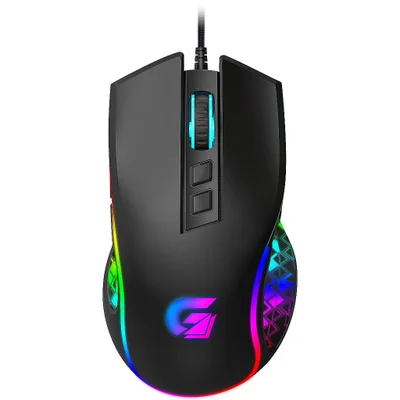Mouse Gamer Fortrek Vickers New Edition, 7 botões, 8000 dpi, RGB, Preto