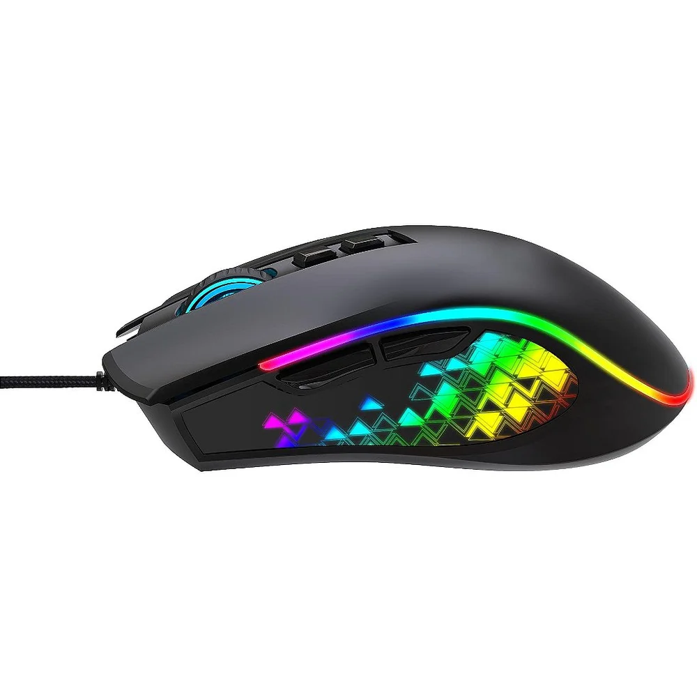 Imagem 4 de 5 do produto Mouse Gamer Fortrek Vickers New Edition, 7 botões, 8000 dpi, RGB, Preto