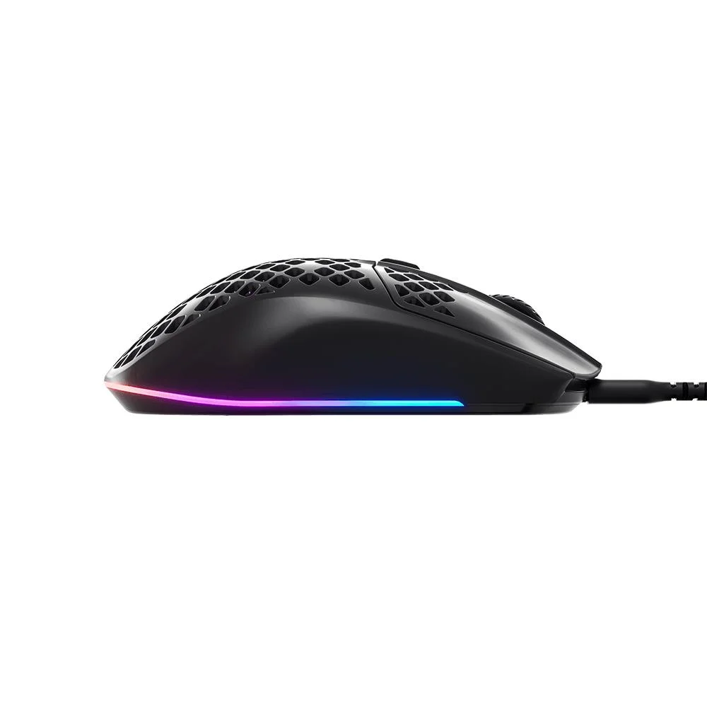 Mouse Gamer Steelseries Aerox 3, RGB, Destro, 6 Botões, Cabo destacável, Onyx - 62611