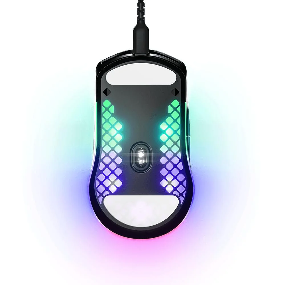 Mouse Gamer Steelseries Aerox 3, RGB, Destro, 6 Botões, Cabo destacável, Onyx - 62611