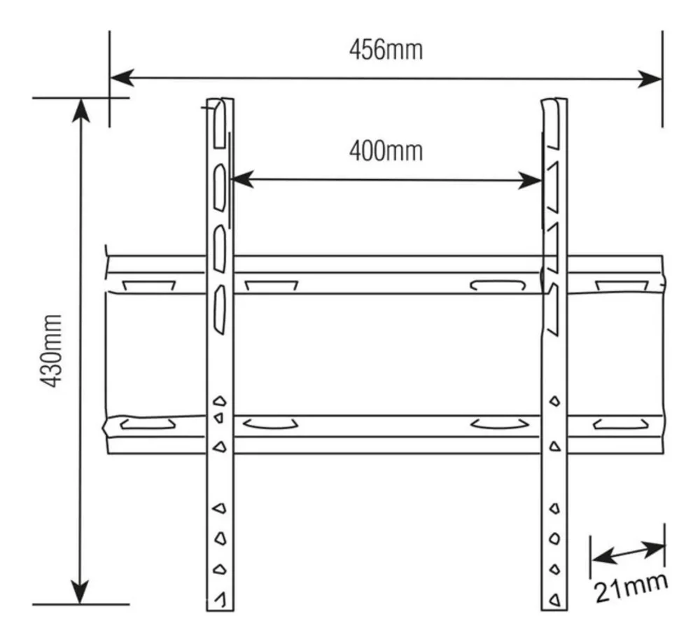 Imagem 5 de 5 do produto Suporte Fixo Para TV de 32 A 55 Polegadas MXT, Com Nível Bolha - Ar-326sf