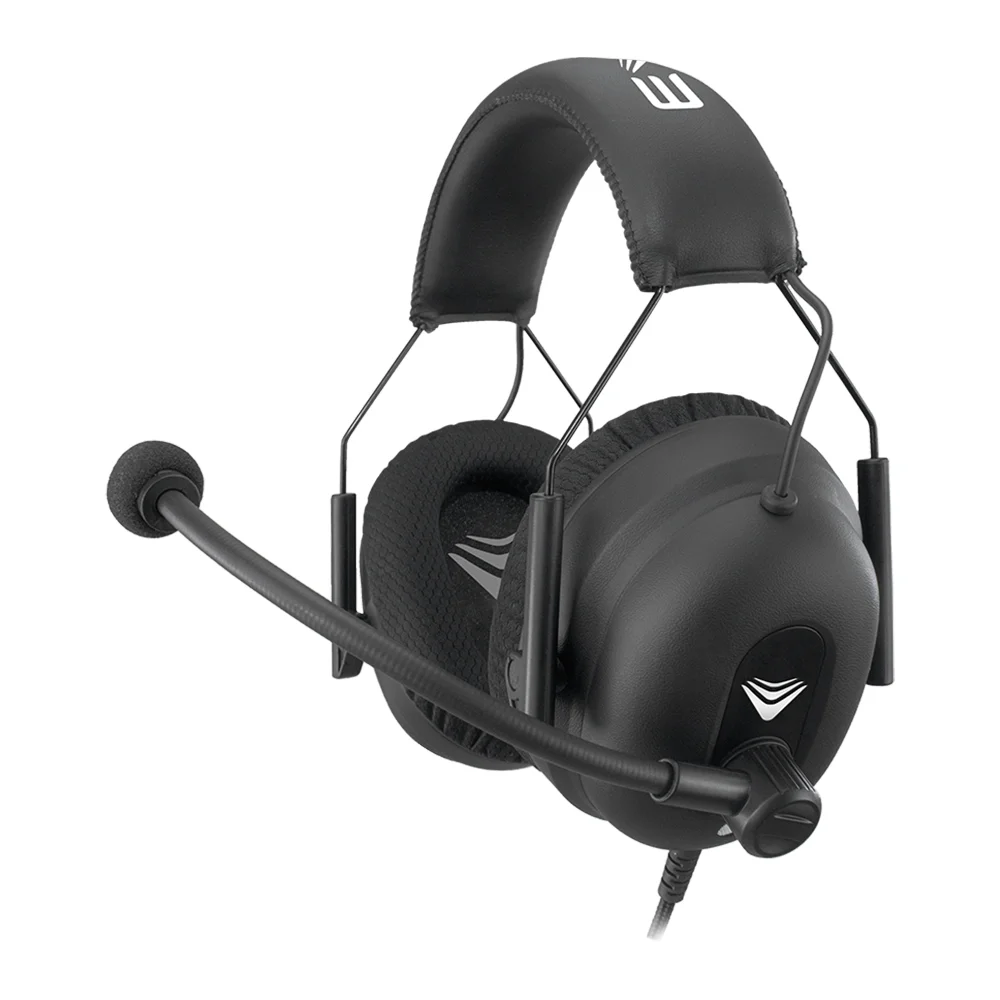 Headset Pro Evus Comanche F-14, 7.1 virtual surround, 50mm, ominidirectione, Preto Headset Pro Evus Comanche F-14, 7.1 virtual surround, 50mm, ominidirectione, Preto