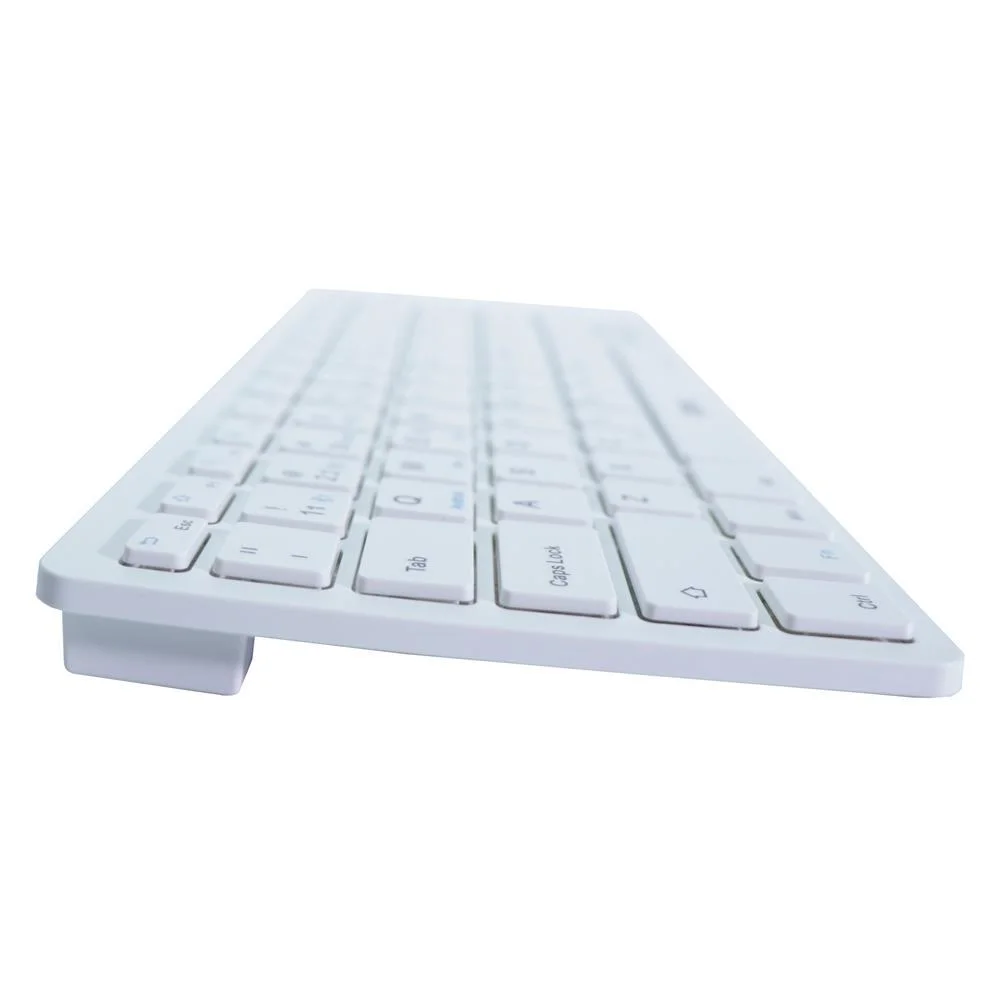 Imagem 2 de 5 do produto Teclado Sem Fio Oex Elite Duo Tc508, Wireless, Abnt2, Design Slim, Receptor USB, Branco