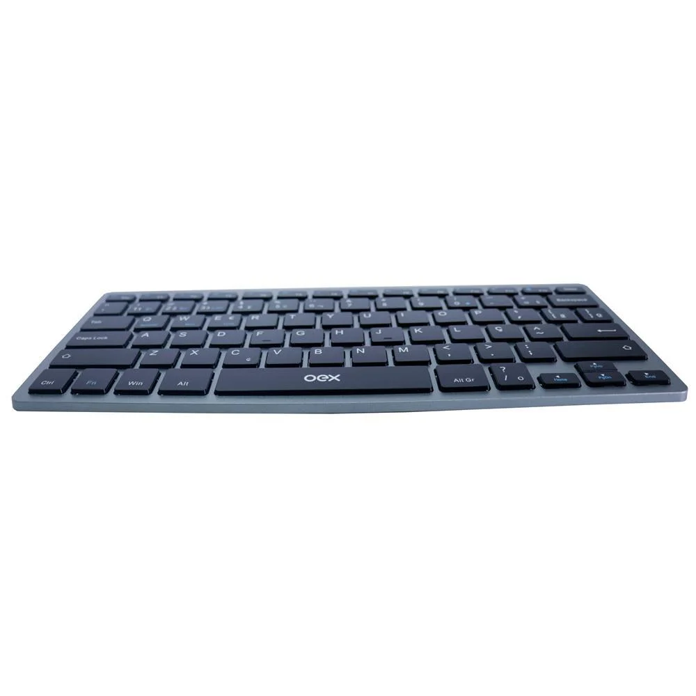 Imagem 2 de 5 do produto Teclado Sem Fio Oex Elite Duo Tc508, Wireless, Abnt2, Design Slim, Receptor USB, Chumbo