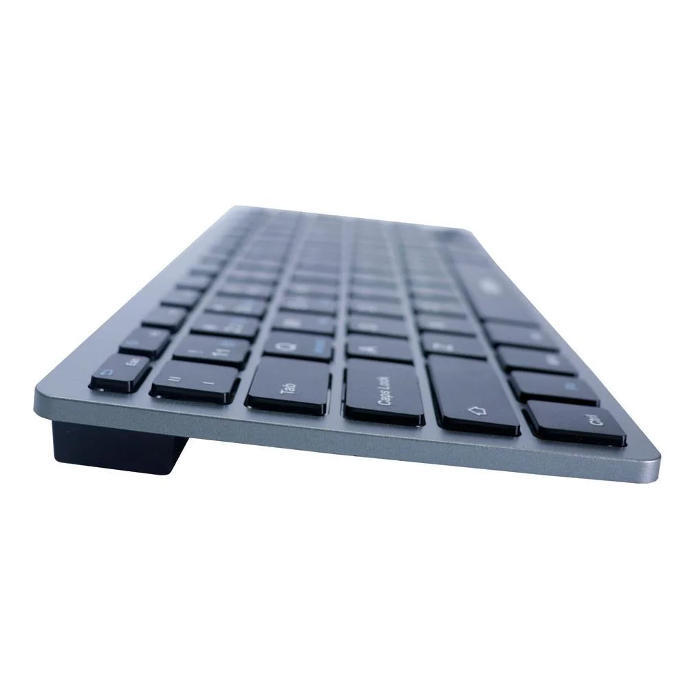 Imagem 3 de 5 do produto Teclado Sem Fio Oex Elite Duo Tc508, Wireless, Abnt2, Design Slim, Receptor USB, Chumbo