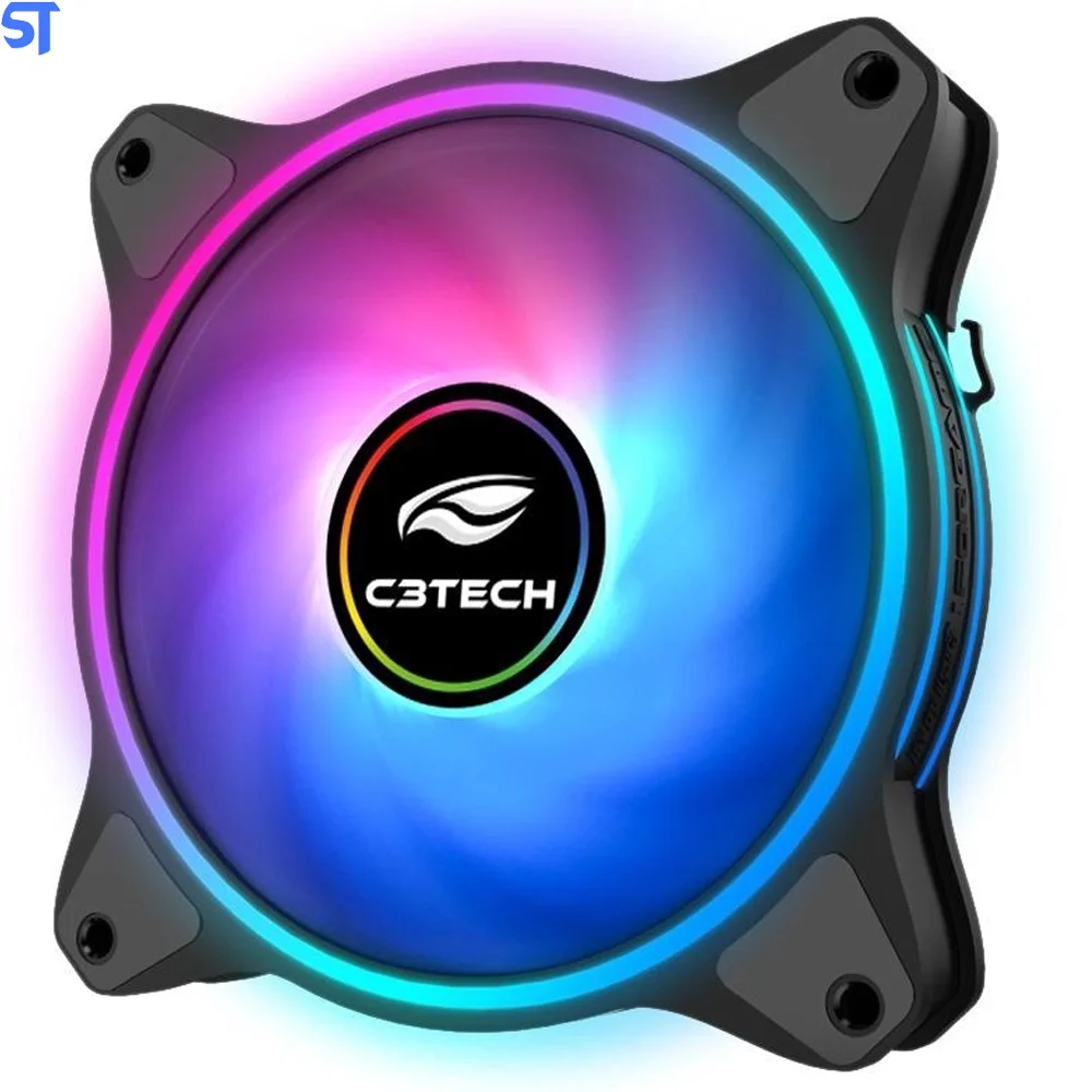 Cooler Gabinete C3tech F7-l250rGB Led RGB 8