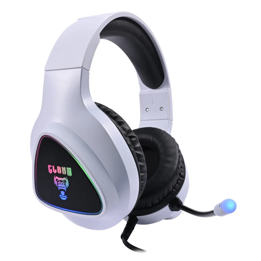 Imagem 5 de 5 do produto Headset Clanm Gamer Mount Cl-hm709, RGB - Branco