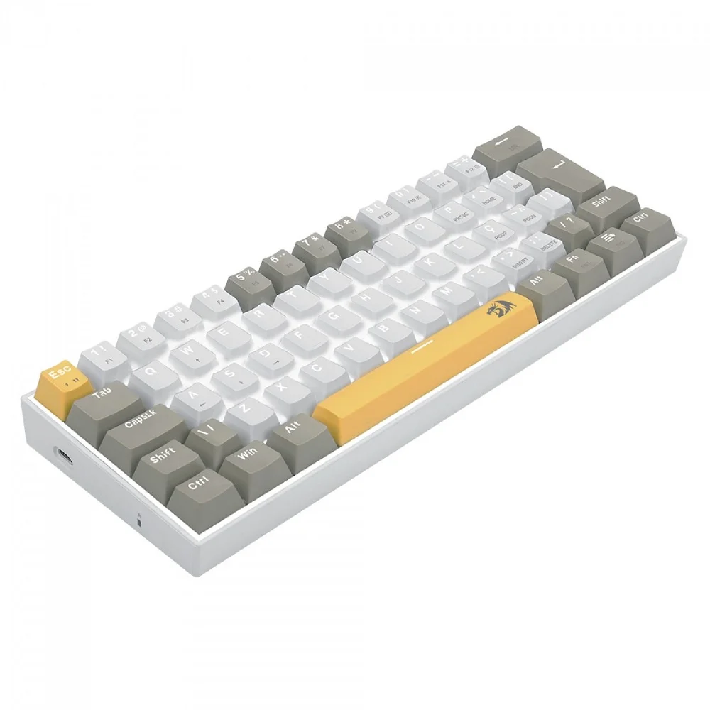 Imagem 3 de 5 do produto Teclado Gamer Mecânico Redragon Lakshmi Daylight K606-yl