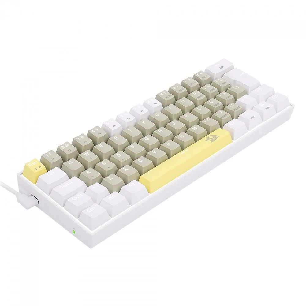 Teclado Gamer Mecânico Redragon Lakshmi Sunrise Abnt2 - K606-yl Teclado Gamer Mecânico Redragon Lakshmi Sunrise Abnt2 - K606-yl