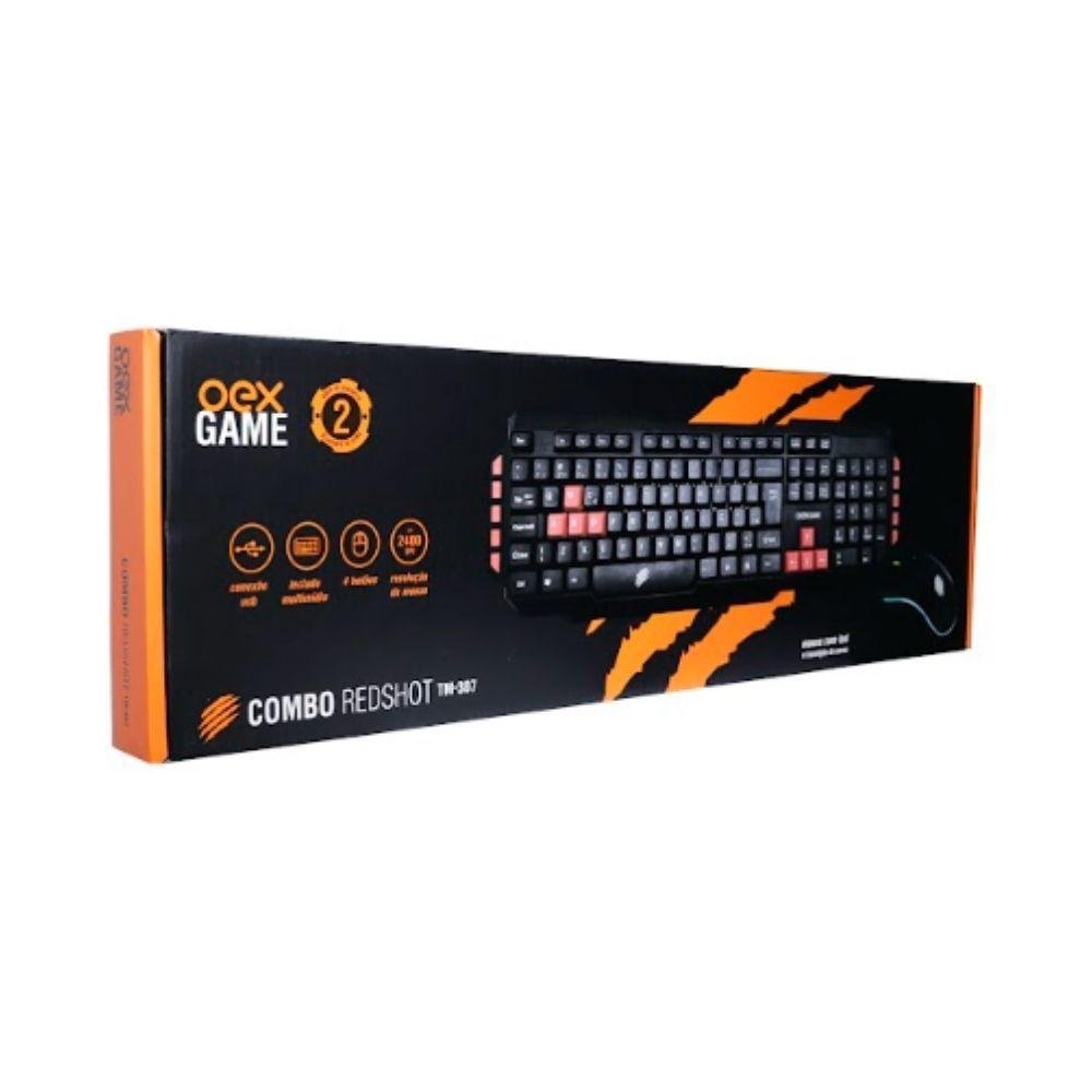 Kit Teclado E Mouse Com Fio Oex Gamer Tm307 KaBuM