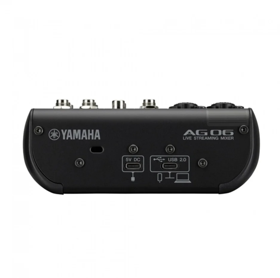 Mesa De Som Yamaha Ag06mk2 USB Preto KaBuM