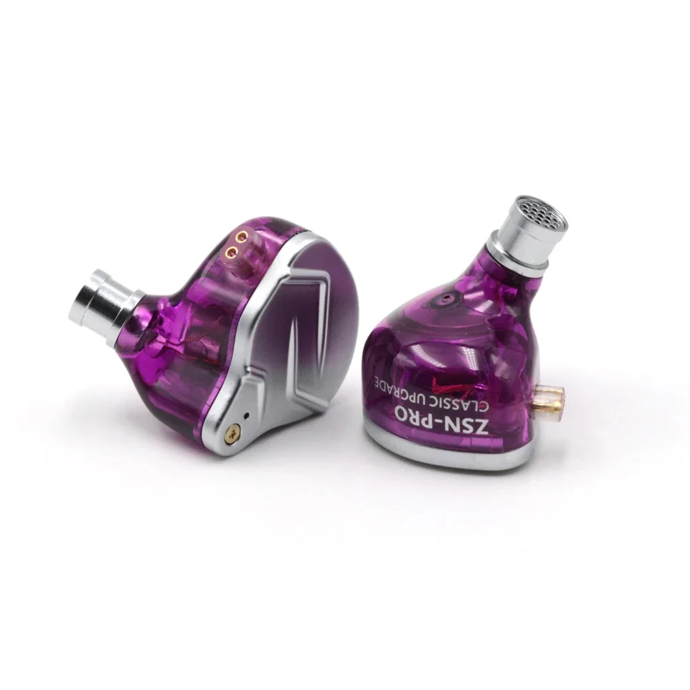 Imagem 3 de 4 do produto Fone De Ouvido Kz Zsn Pro, Driver Dinâmico, Sem Mic, 24ohms, Roxo