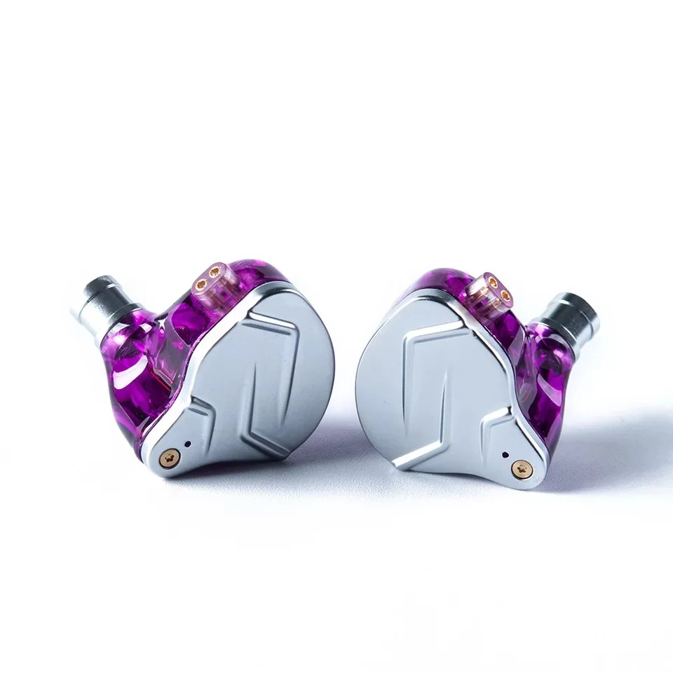 Imagem 4 de 4 do produto Fone De Ouvido Kz Zsn Pro, Driver Dinâmico, Sem Mic, 24ohms, Roxo