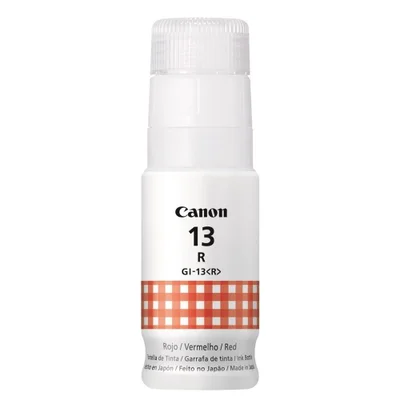 Refil De Tinta Canon Gi-13 Gi-13r, 60Ml, P/ Impressora Mega Tank G510 G610 G-510 G-610, Vermelho
