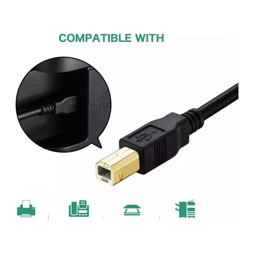 Imagem 4 de 4 do produto Cabo Md9 USB Am/bm 2.0 1,50m Preto