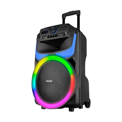 Caixa De Som Amplificada Multi Burst Sp403, Bluetooth, LED, 550W RMS, Portátil, Preto