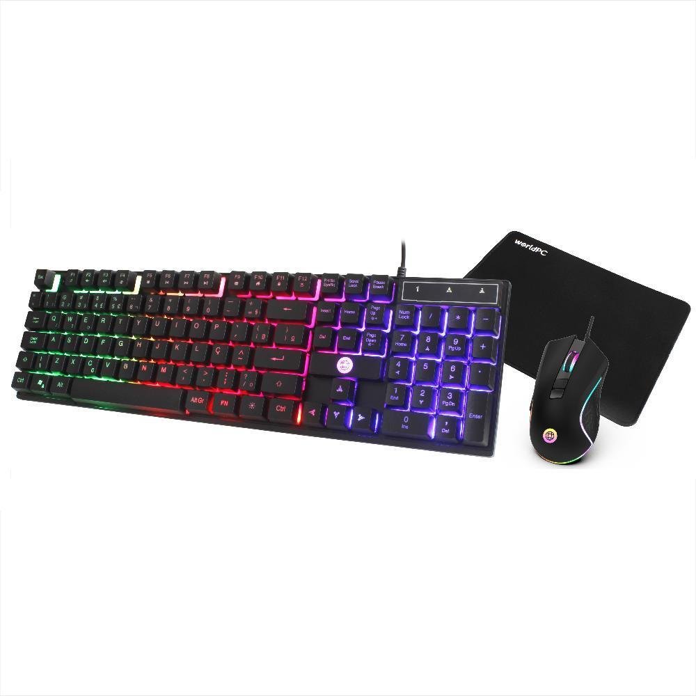 Kit Gamer Teclado Semi Mec Nico Kabum