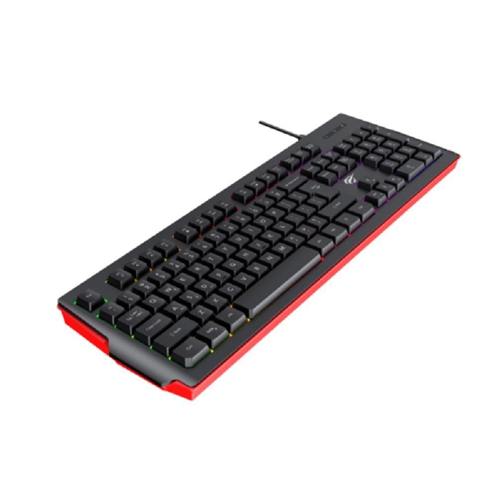 Imagem 2 de 3 do produto Teclado Gamer MeMBrana RGB Havit Kb866l Usb Preto