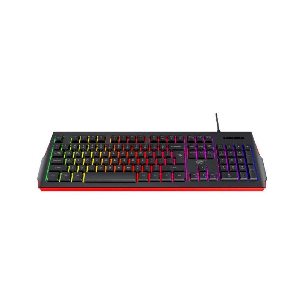 Imagem 3 de 3 do produto Teclado Gamer MeMBrana RGB Havit Kb866l Usb Preto