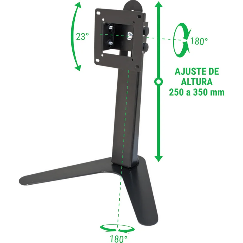 Imagem 3 de 5 do produto Suporte De Mesa Para Monitor Multivisão Mt-slim 10 A 27 Polegadas