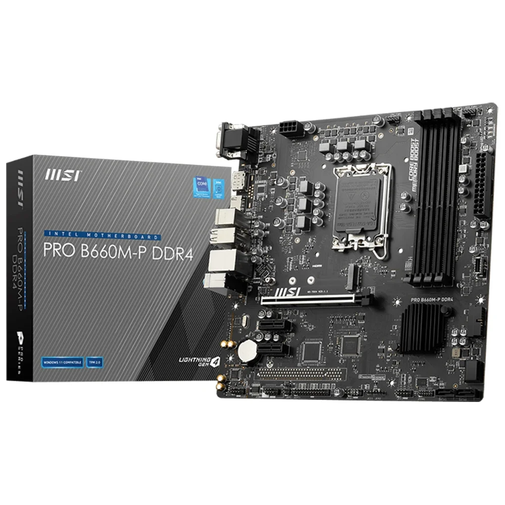 MSI PRO B660M-E corsair メモリ16gb セット PlacaMe Msi Pro Intel Lga1700 Matx M2 KaBuM