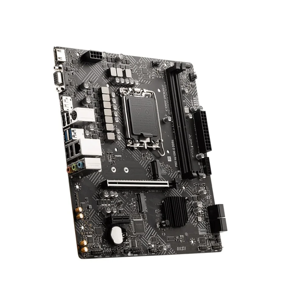 Placa-Mãe MSI PRO H610M-G, Intel LGA 1700, mATX, DDR4 Placa-Mãe MSI PRO H610M-G, Intel LGA 1700, mATX, DDR4